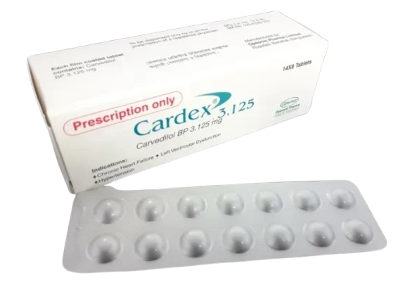 Cardex 3.125 mg Tablet