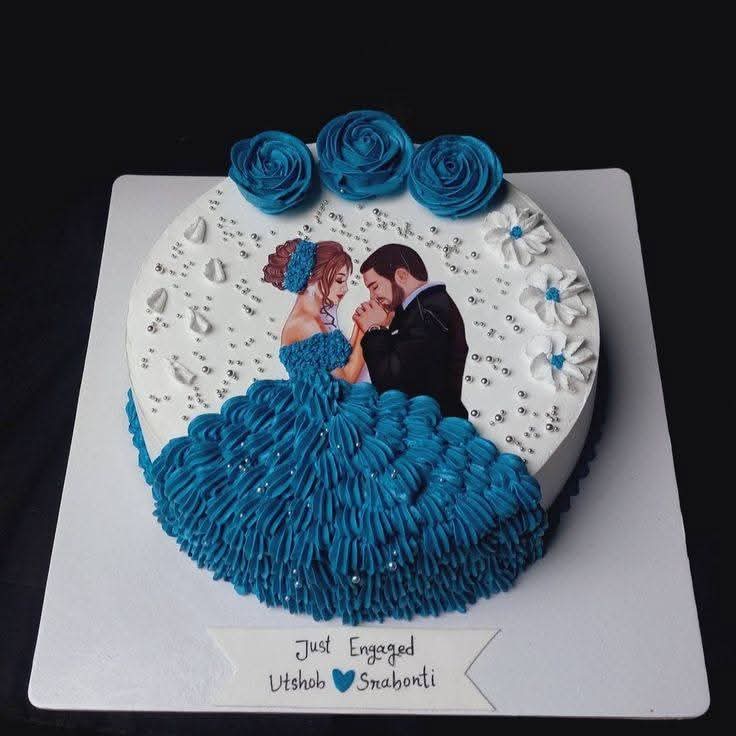 Aniversary Theme Vanila Cake 1 Pound